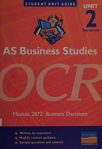 Cover image for AS business studies