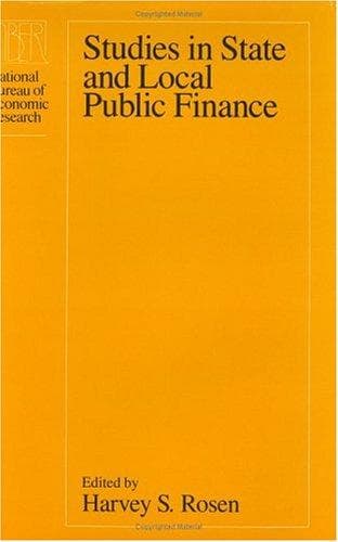 Cover image for Studies in state and local public finance