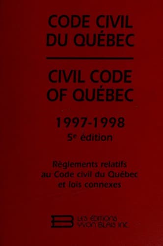 Cover image for Code civil du Québec