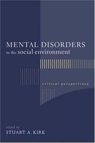 Cover image for Mental Disorders in the Social Environment