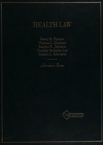 Cover image for Health law