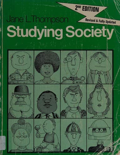 Cover image for Studying society