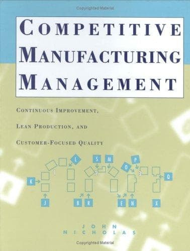 Cover image for Competitive Manufacturing Management