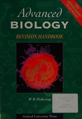 Cover image for Advanced Biology Revision Handbook