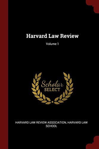 Cover image for Harvard Law Review; Volume 1