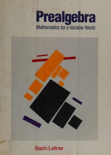 Cover image for Prealgebra