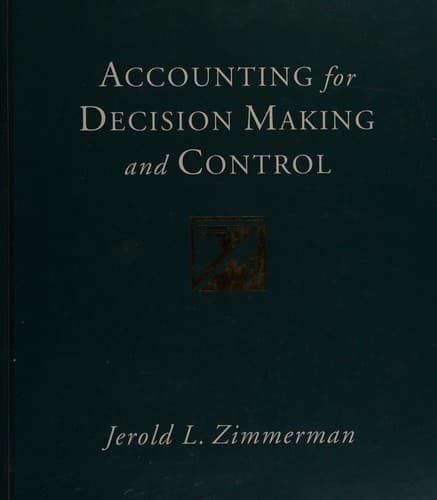 Cover image for Accounting for decision making and control