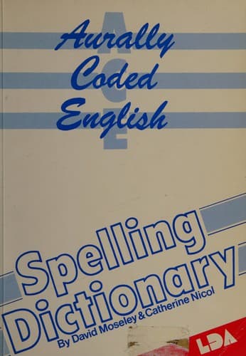 Cover image for The A.C.E. spelling dictionary