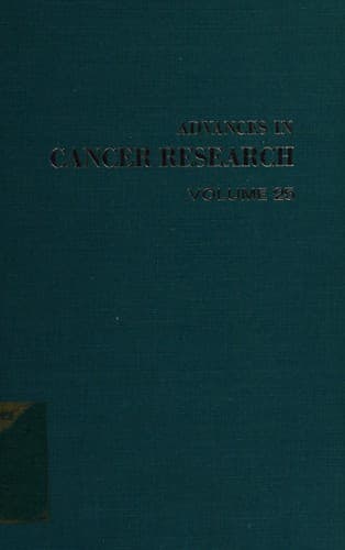 Cover image for Advances in cancer research