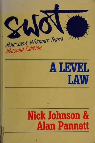 Cover image for 'A' level law