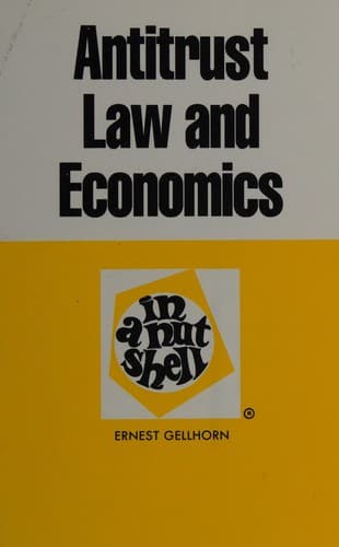 Cover image for Antitrust law and economics in a nutshell