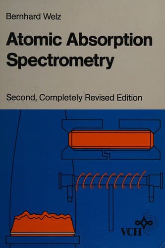 Cover image for Atomic absorption spectrometry