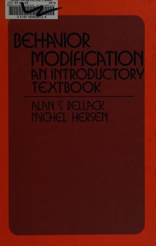 Cover image for Behavior modification