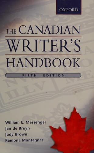 Cover image for The Canadian writer's handbook