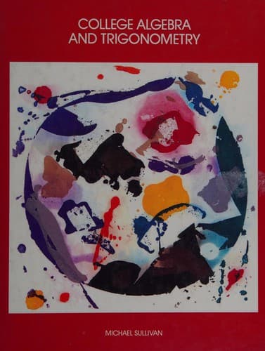 Cover image for College algebra and trigonometry