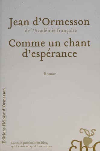 Cover image for Comme un chant d'espérance