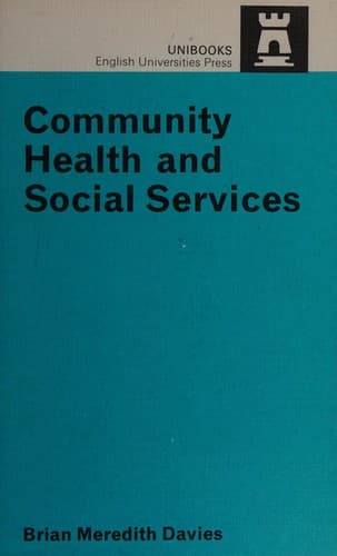 Cover image for Community health and social services