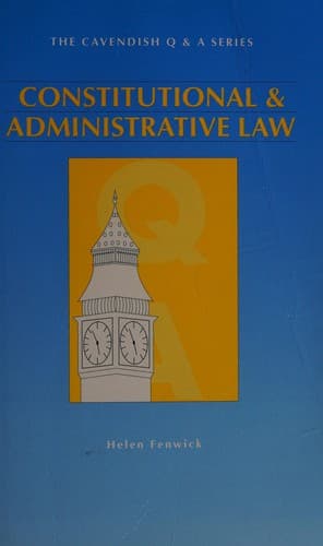 Cover image for Constitutional and administrative law.