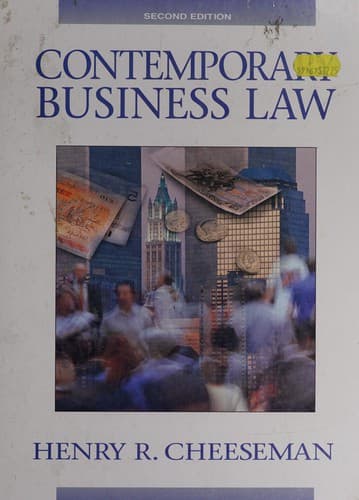 Cover image for Contemporary business law