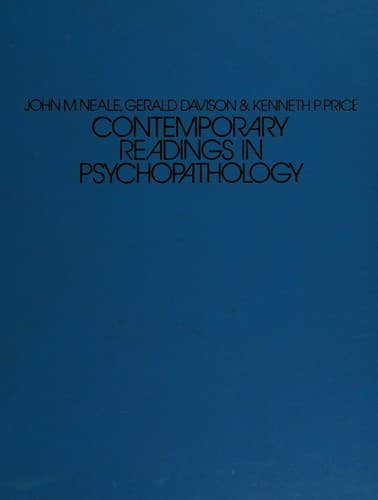Cover image for Contemporary readings in psychopathology
