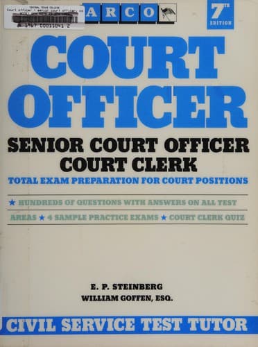 Cover image for Court officer