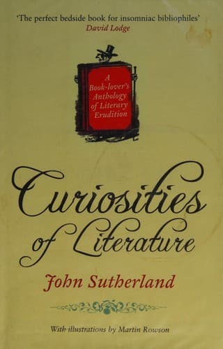 Cover image for Curiosities of literature