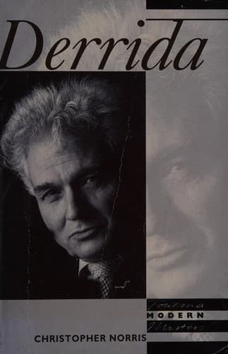Cover image for Derrida