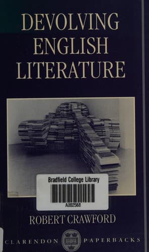 Cover image for Devolving English literature