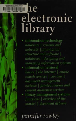 Cover image for The electronic library