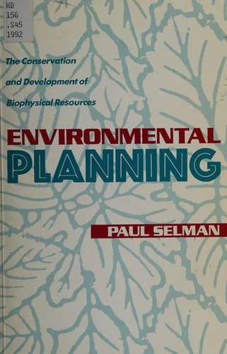 Cover image for Environmental planning