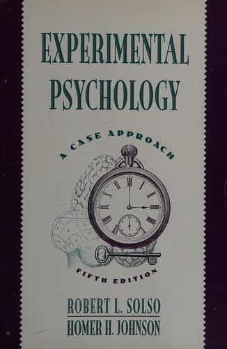 Cover image for Experimental psychology