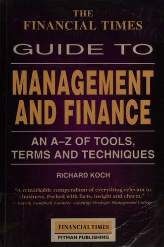 Cover image for The Financial Times Guide to Management and Finance