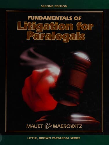 Cover image for Fundamentals of litigation for paralegals