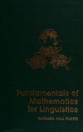 Cover image for Fundamentals of mathematics for linguistics