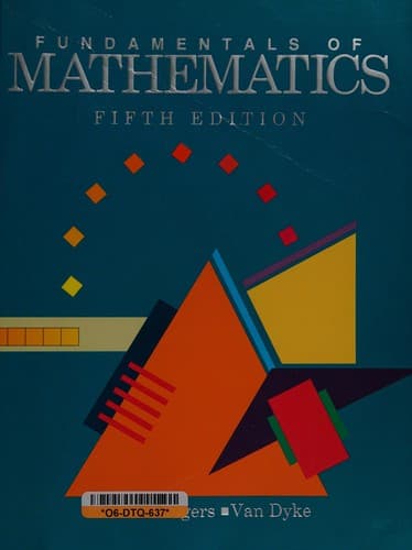 Cover image for Fundamentals of mathematics