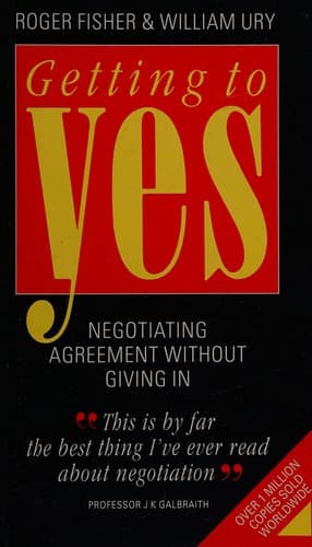 Cover image for Getting to yes
