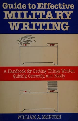Cover image for Guide to effective military writing
