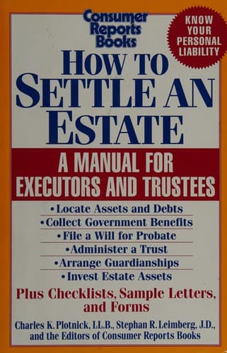 Cover image for How to settle an estate