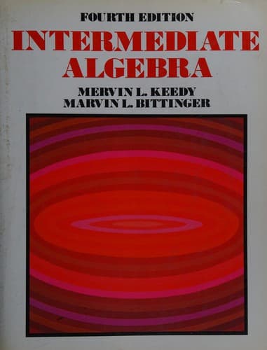 Cover image for Intermediate algebra