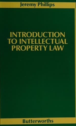 Cover image for Introduction to intellectual property law