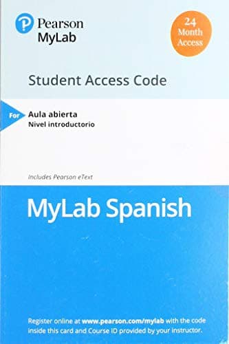 Cover image for MyLab Spanish with Pearson eText for Aula abierta -- Access Card