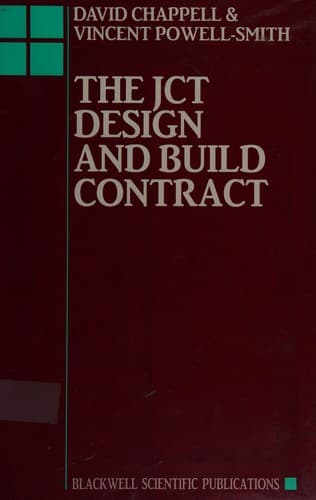 Cover image for The JCT design and build contract