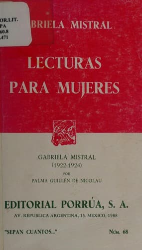 Cover image for Lecturas para mujeres