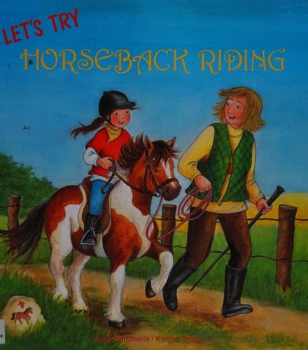 Cover image for Let's try horseback riding