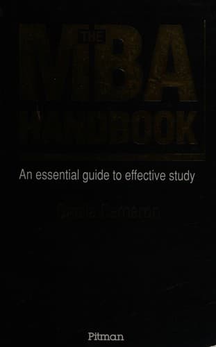Cover image for The MBA handbook
