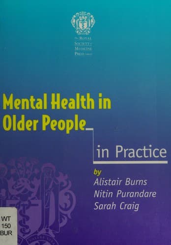 Cover image for Mental health in older people