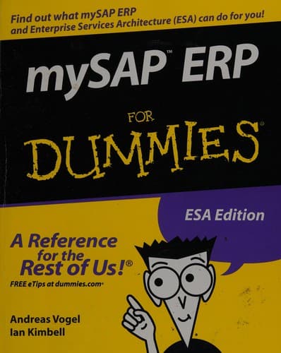 Cover image for my SAP ERP for dummies