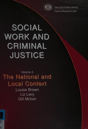 Cover image for Social work and criminal justice