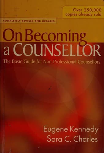 Cover image for On becoming a counsellor