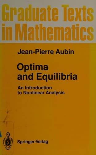 Cover image for Optima and equilibria